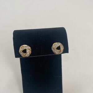 Vintage monet love knot stud earrings